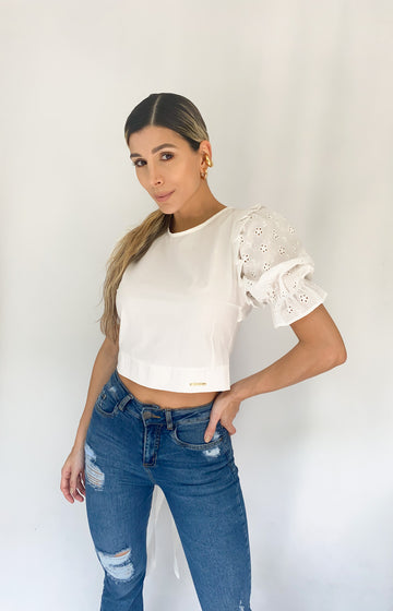 Blusa Manga Corta Amarara Atras