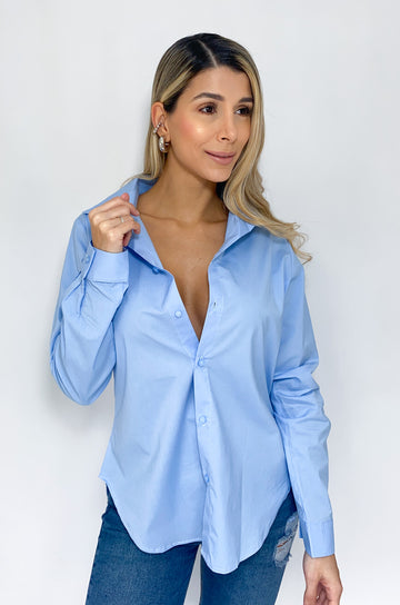 Camisera Manga Larga Unicolor
