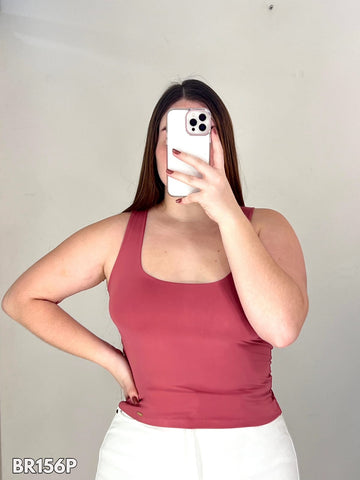Blusa Manga Sisa Talla Plus Cuello Redon