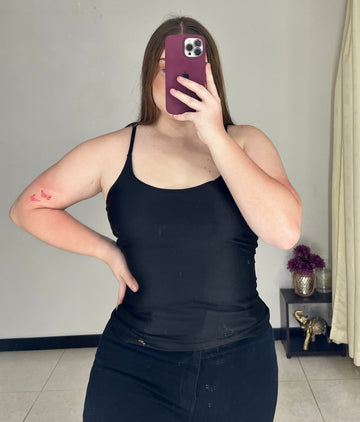 Blusa Tiras Solo Fondo Plus