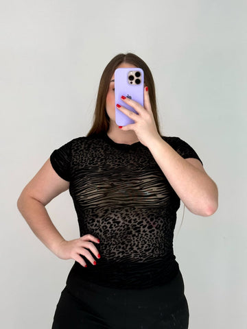 Blusa Manga Corta Plus Mayatex Estampado