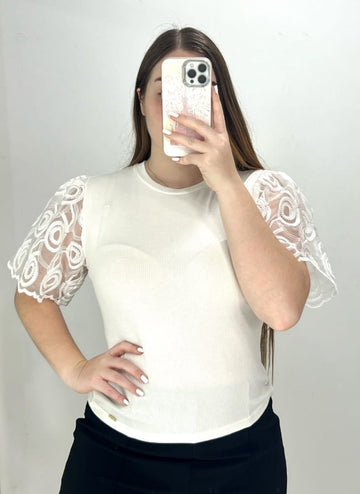 Blusa Manga Corta Puno Mora