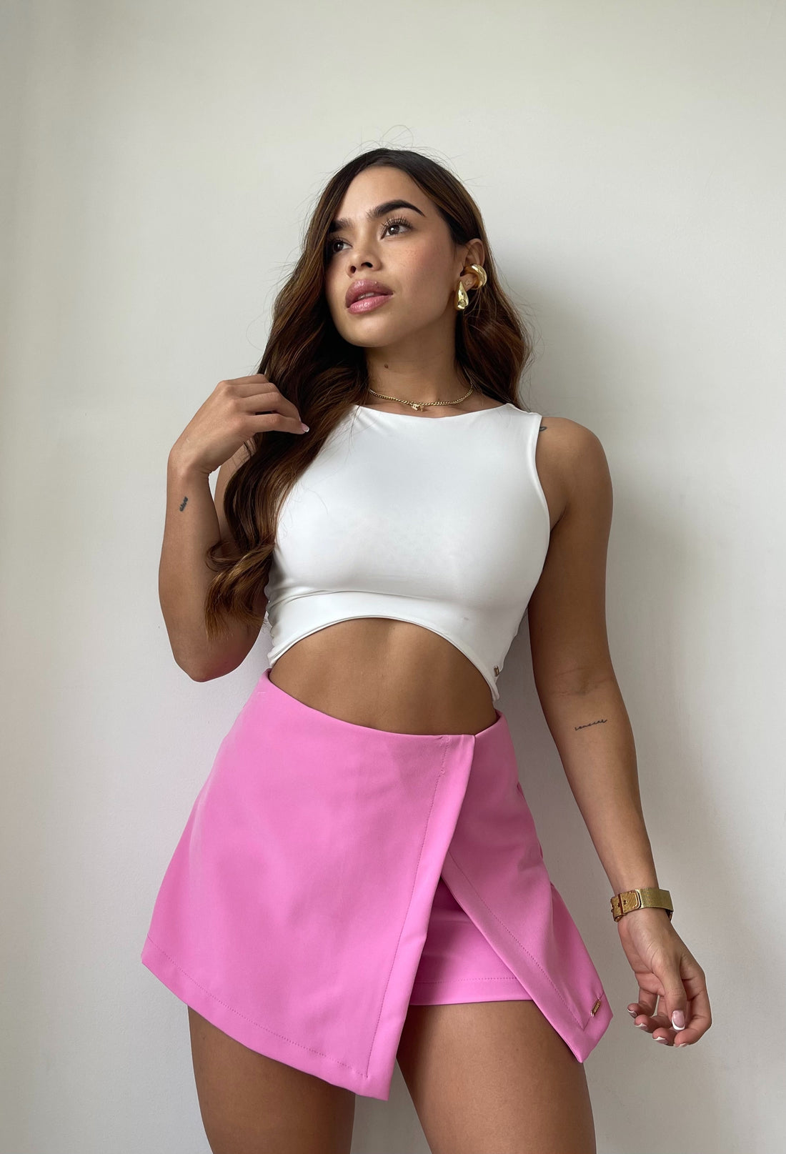 Falda Short Abertura Lateral