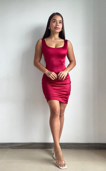Vestido Ajustado Corto Manga Sisa