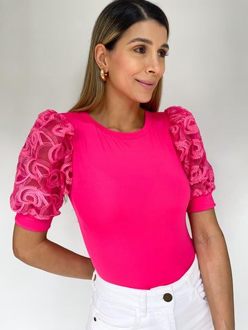 Blusa Manga Corta Velo Circulos