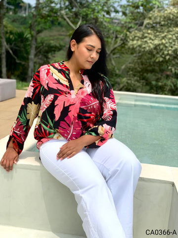 Blusa ml estampada cv