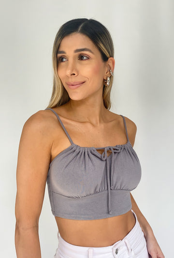 Blusa De Tiras Busto Zurcido