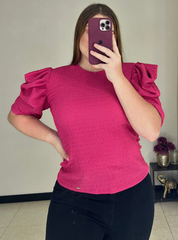 Blusa Manga Corta Bombacha Prenses Plus