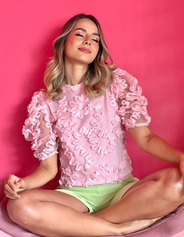 Blusa Manga Corta Mayatex Cierre Atras
