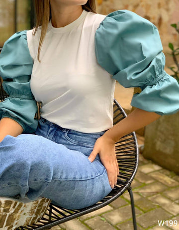 Blusa Manga Larga Colores Resorte