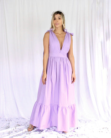Vestido Largo Amarrar Tiras