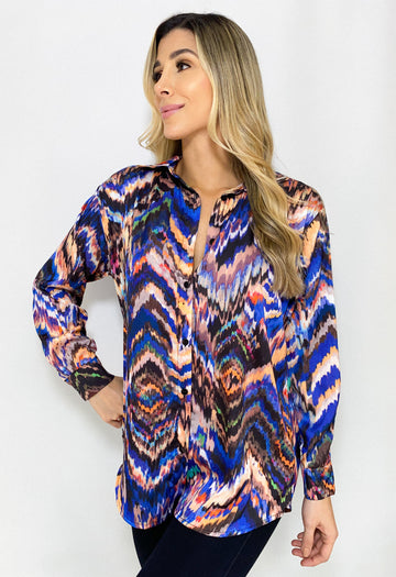 Camisera manga larga estampada
