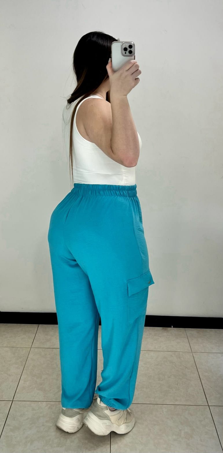 Pantalon Est Jogger Bolsillos Laterales