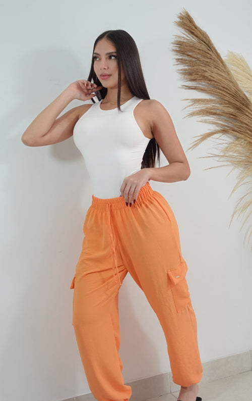 Pantalon Est Jogger Bolsillos Laterales