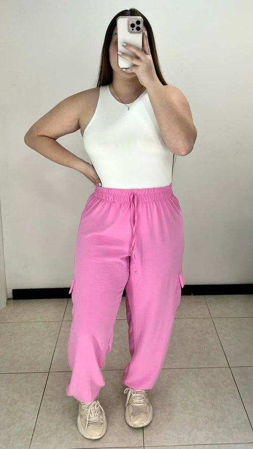 Pantalon Est Jogger Bolsillos Laterales