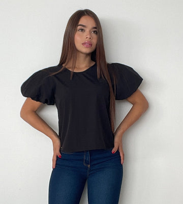Blusa Dama Manga Corta Unicolor