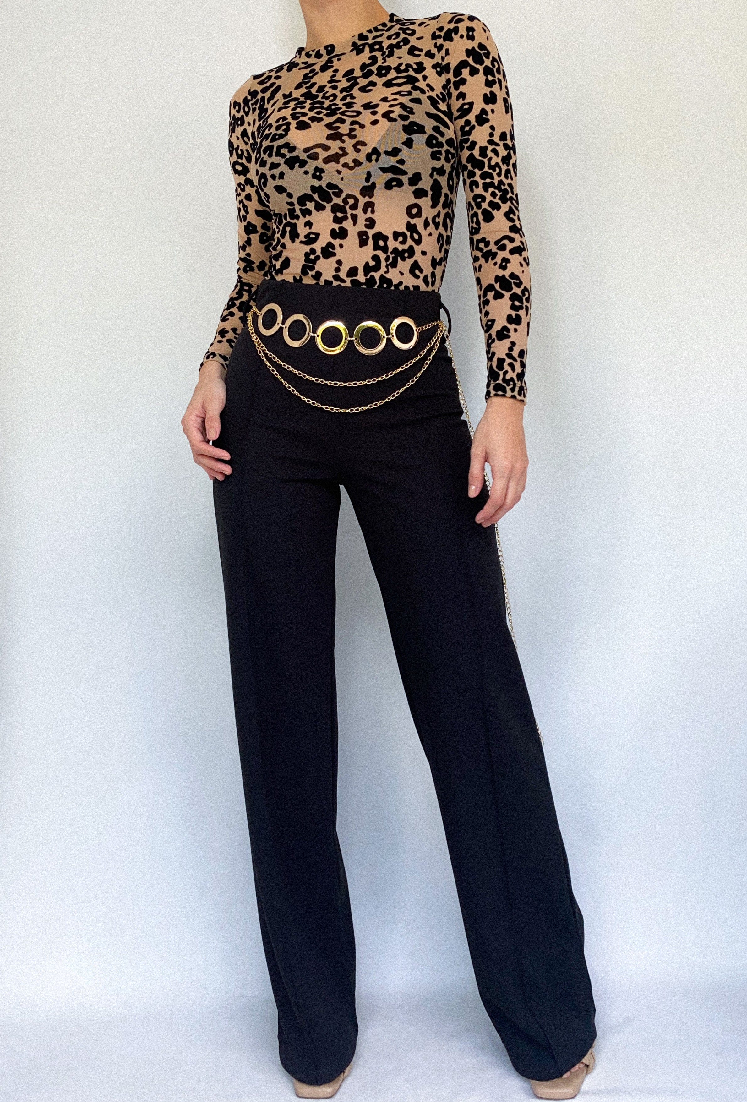 Pantalon Tiro Alto Cadena