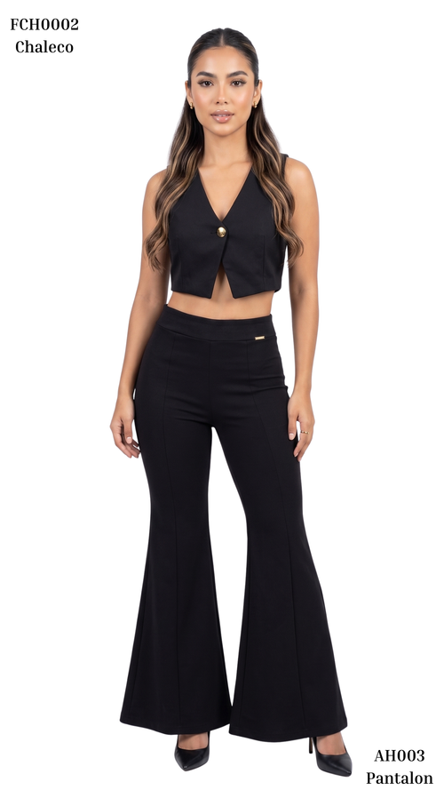 Pantalon Bota Campana Crepe