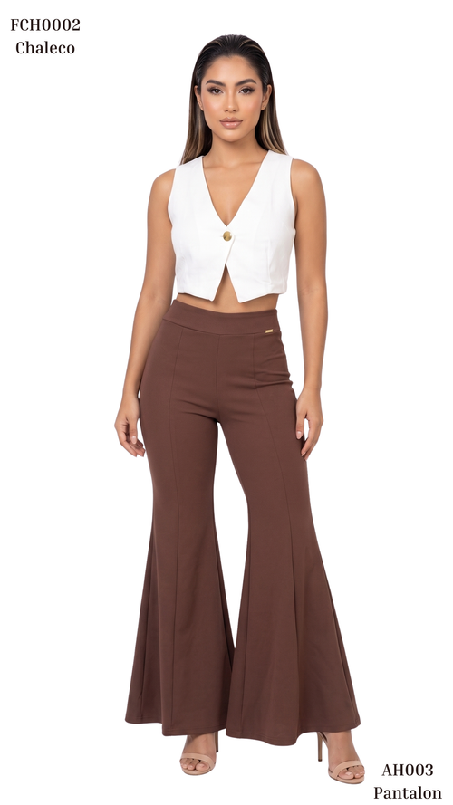 Pantalon Bota Campana Crepe
