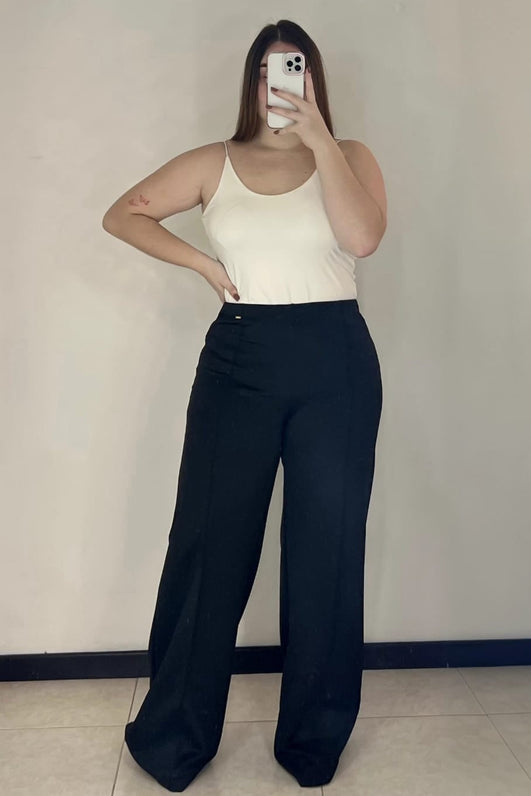 Pantalon Tiro Alto Scuba Lisa Plus