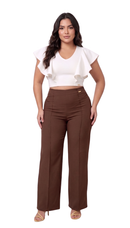 Pantalon Tiro Alto Scuba Lisa Plus