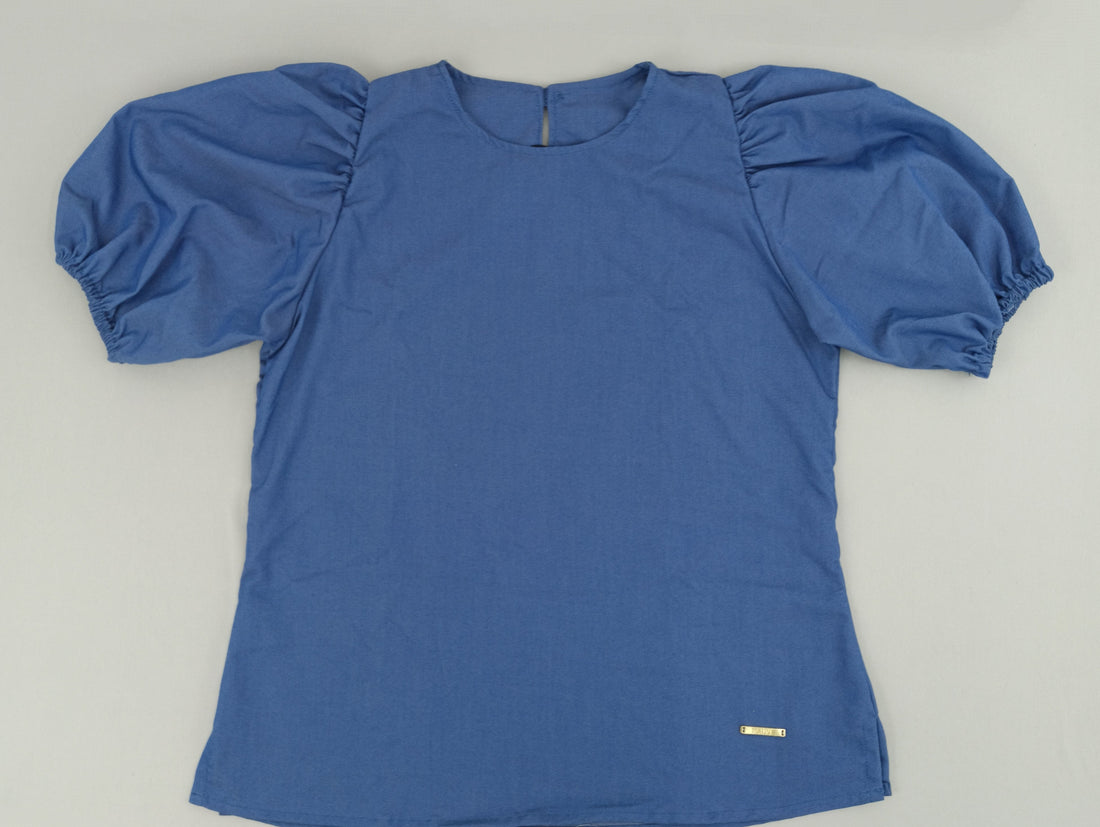 Blusa Indigo Manga Bombacha Resorte