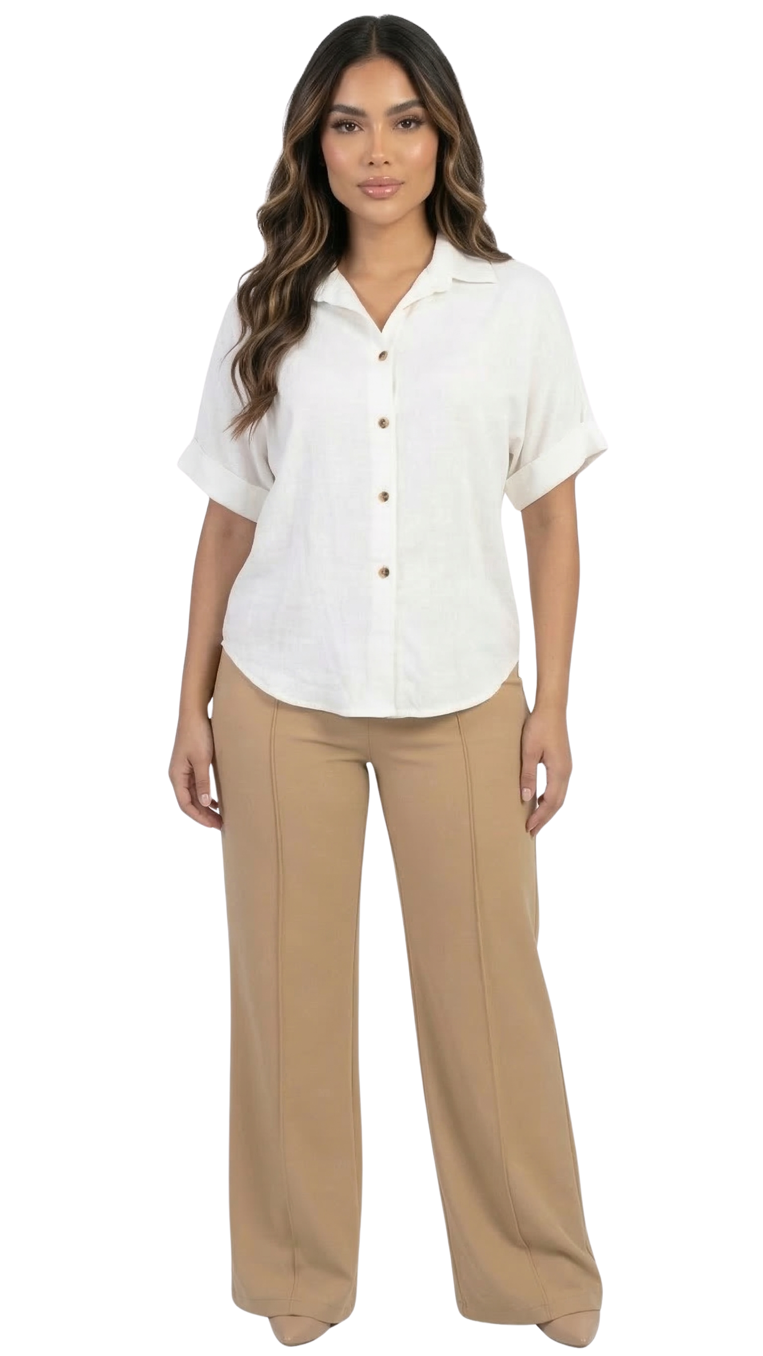 Camisera Manga Corta Unicolor