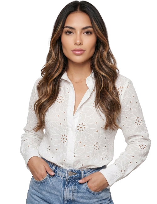 Camisera Manga Larga Hoja Rota Botones