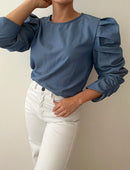 Blusa Manga Larga Bombacha