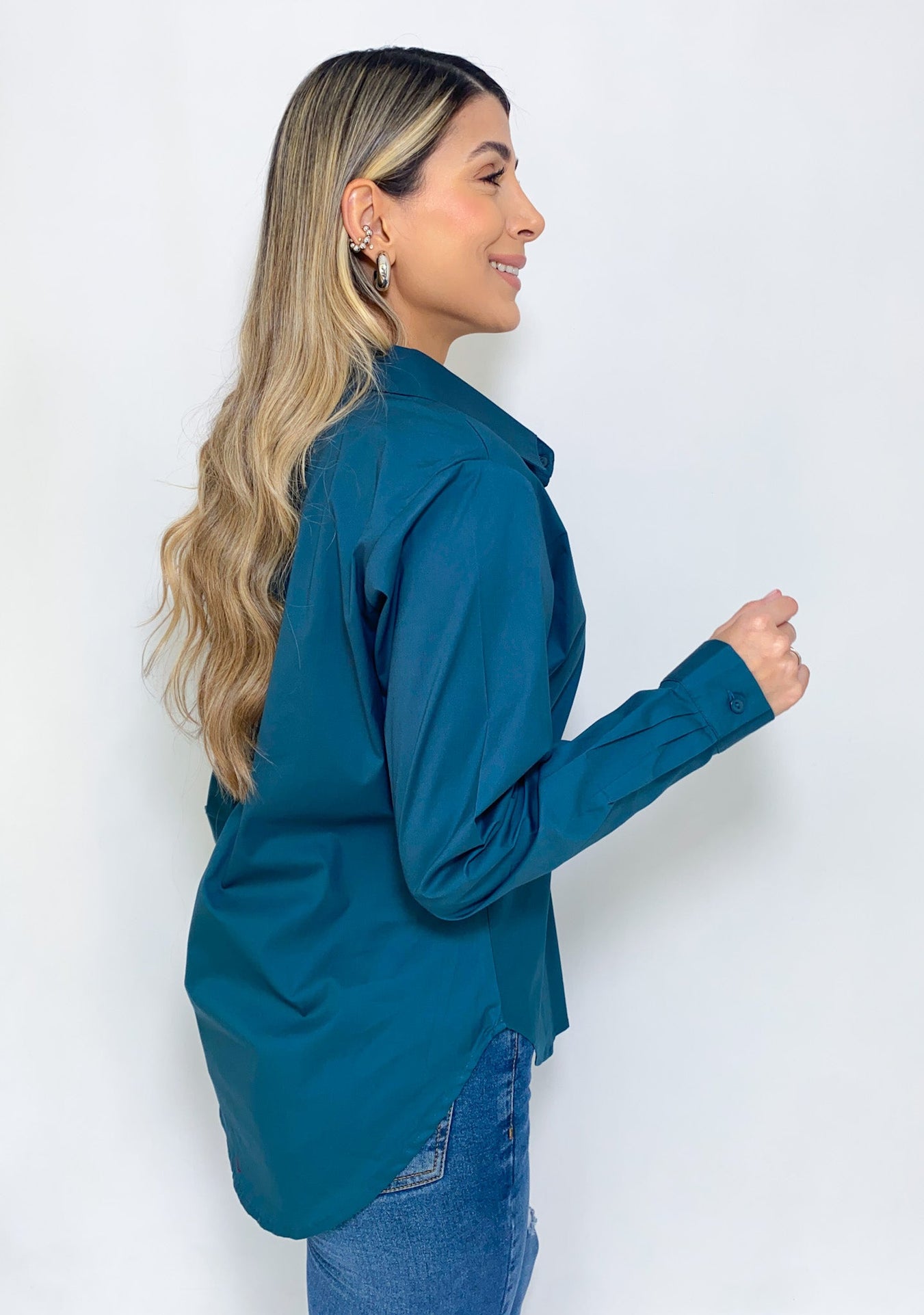 Camisera Manga Larga Unicolor