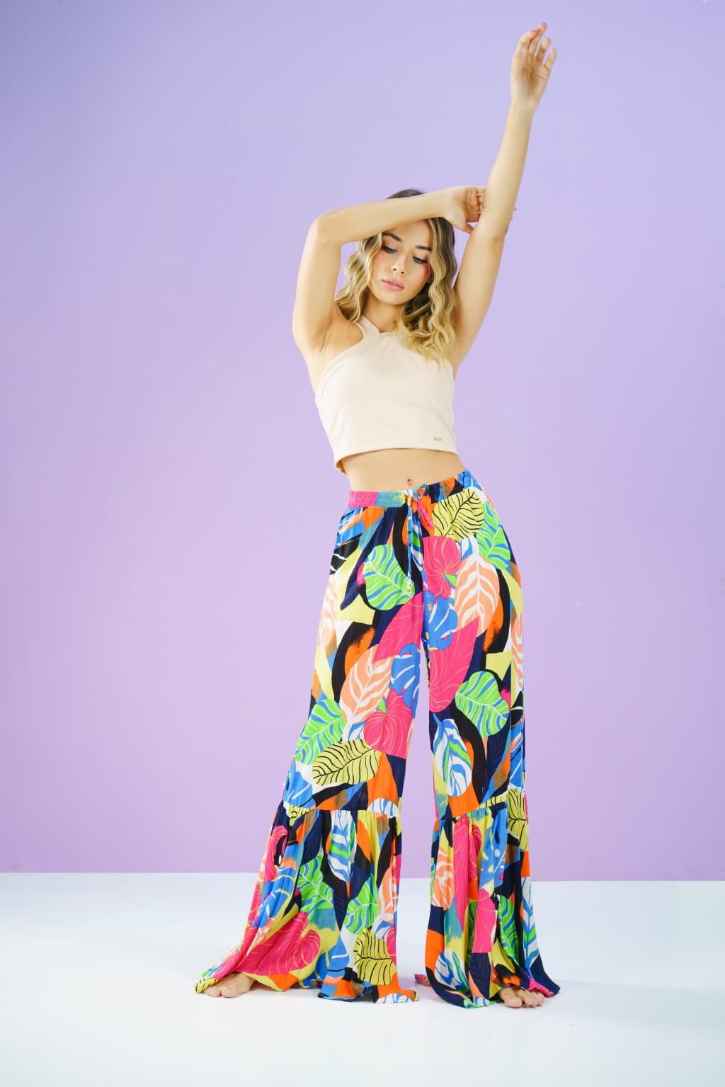 Pantalon Bota Ancha Estampado