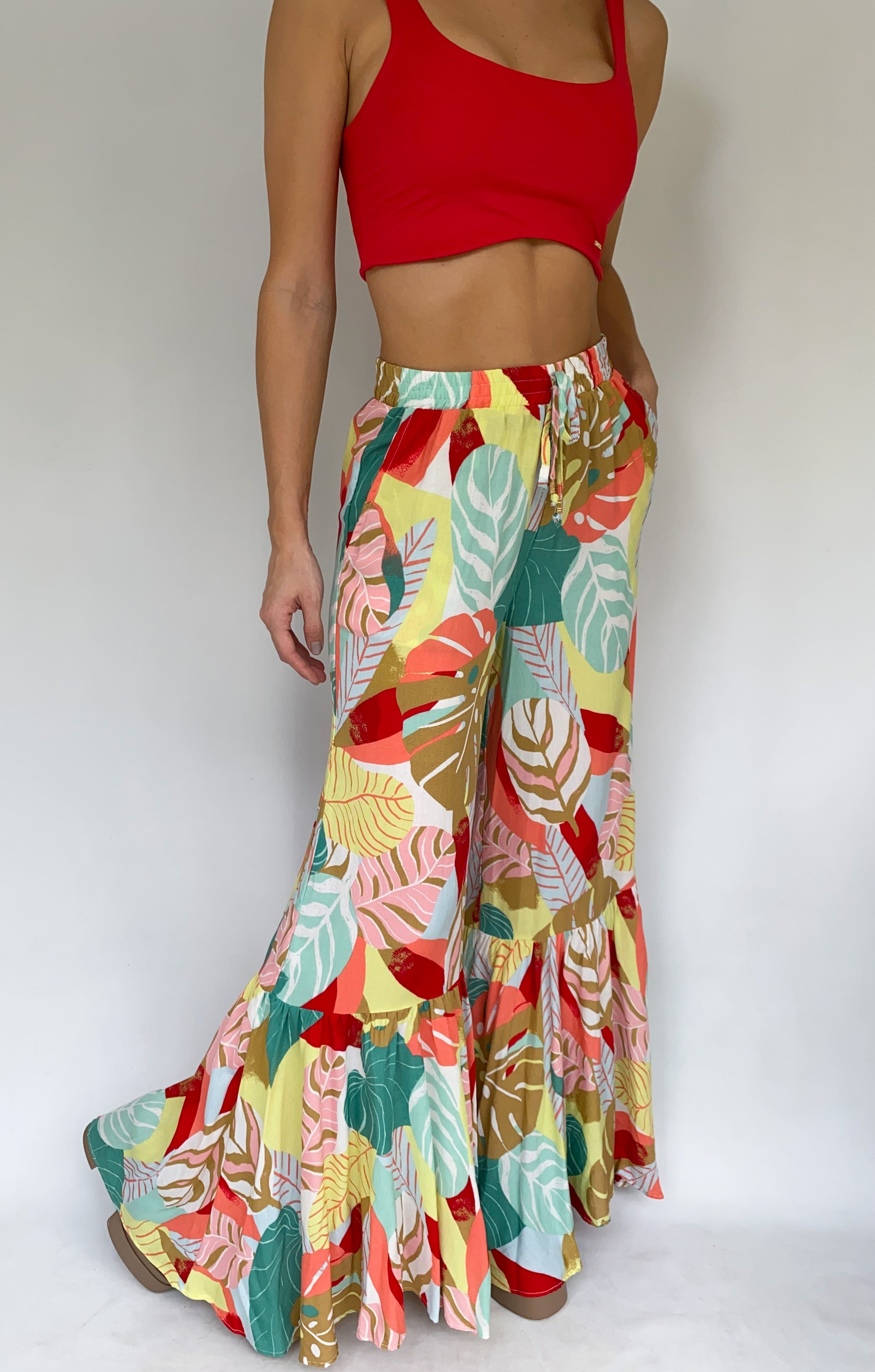 Pantalon Bota Ancha Estampado