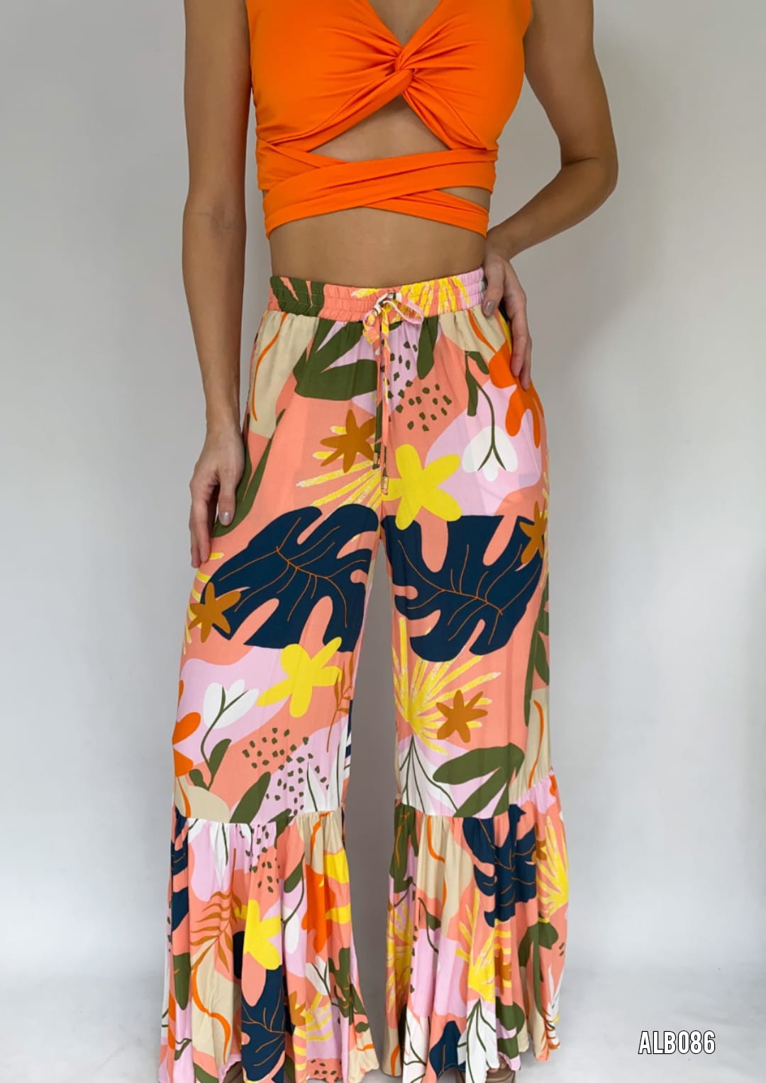 Pantalon Bota Ancha Estampado
