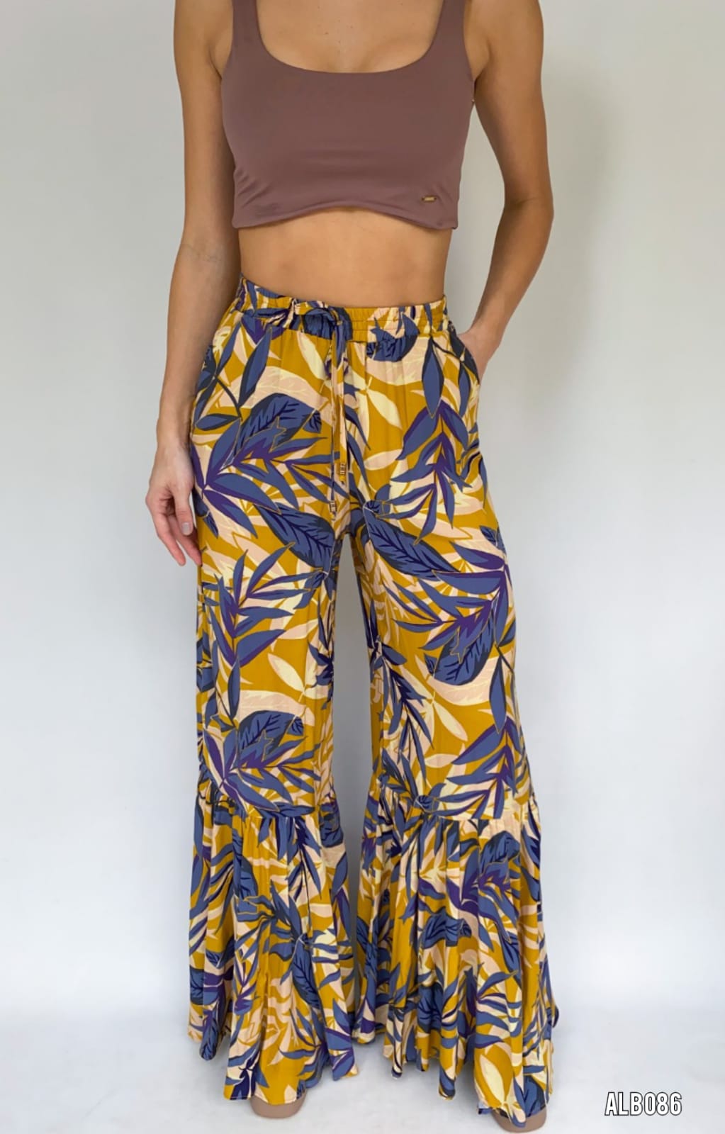 Pantalon Bota Ancha Estampado