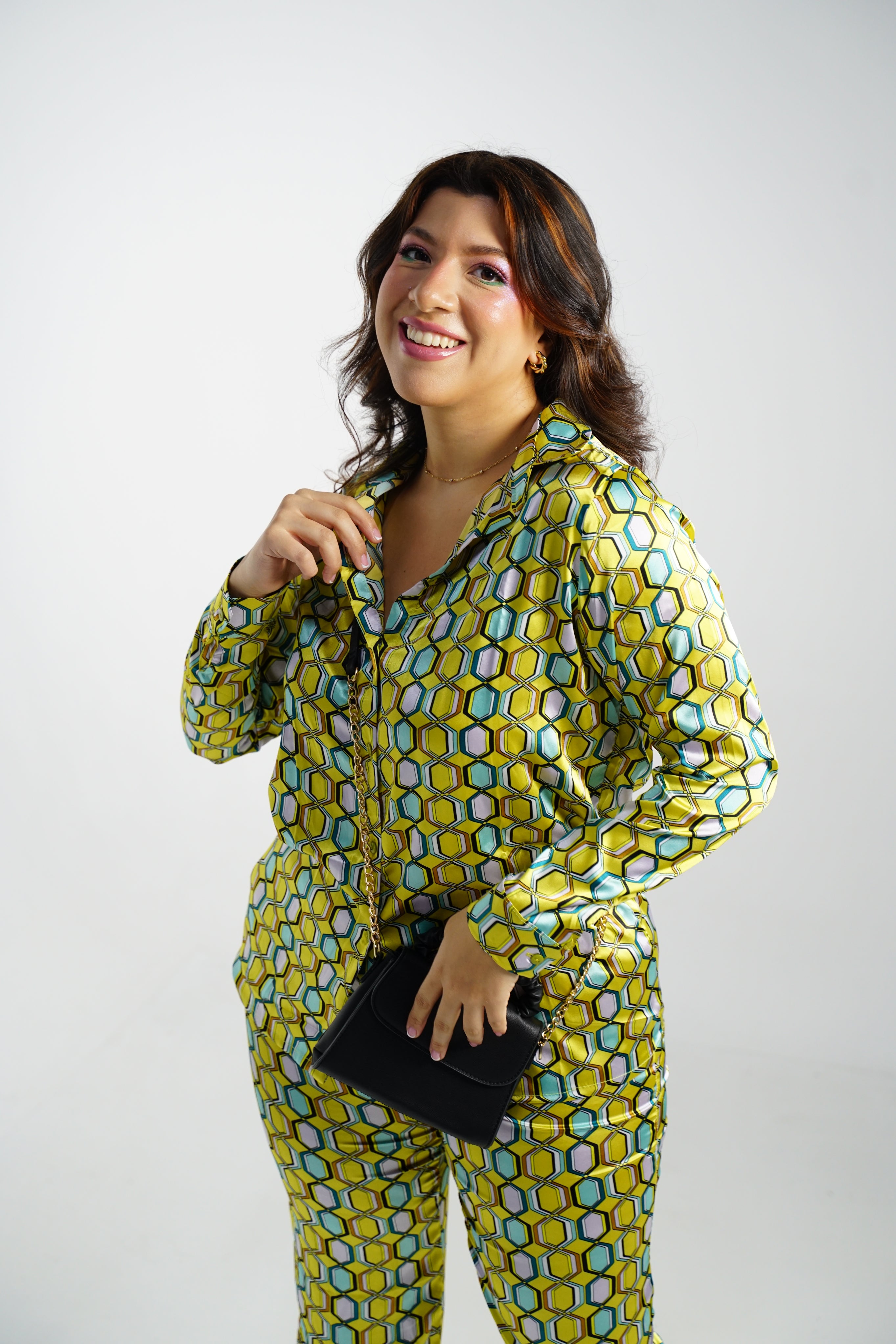 Conjunto Pantalon Camisera Estampado