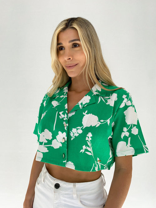 Camisera Corta Oversize Estampada