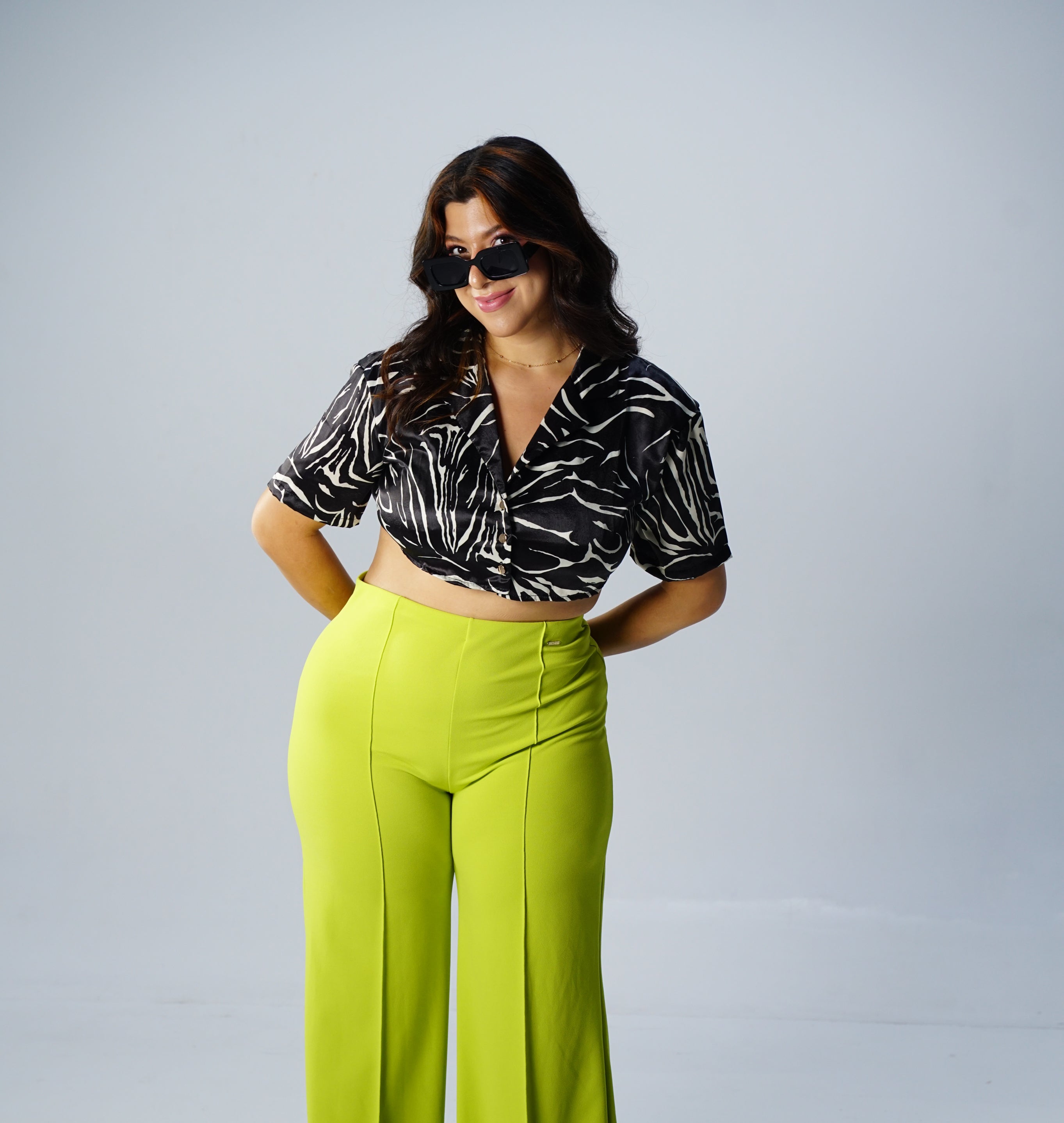 Camisera Abierta Espalda Estampada