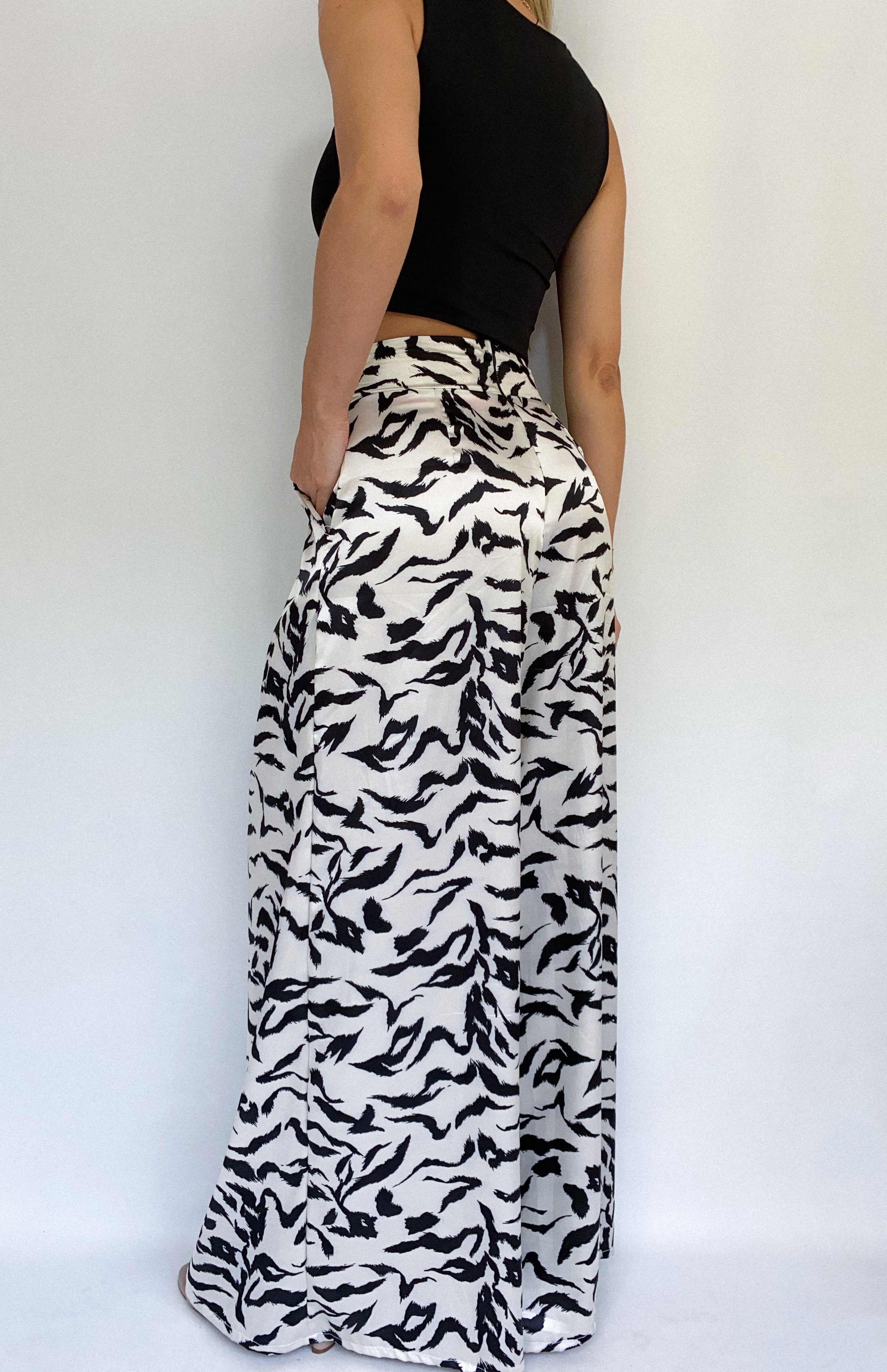 Pantalon Prense Bota Ancha Estampado