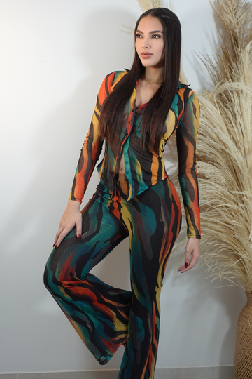 Conjunto Estampado 2 Piezas Pantalon