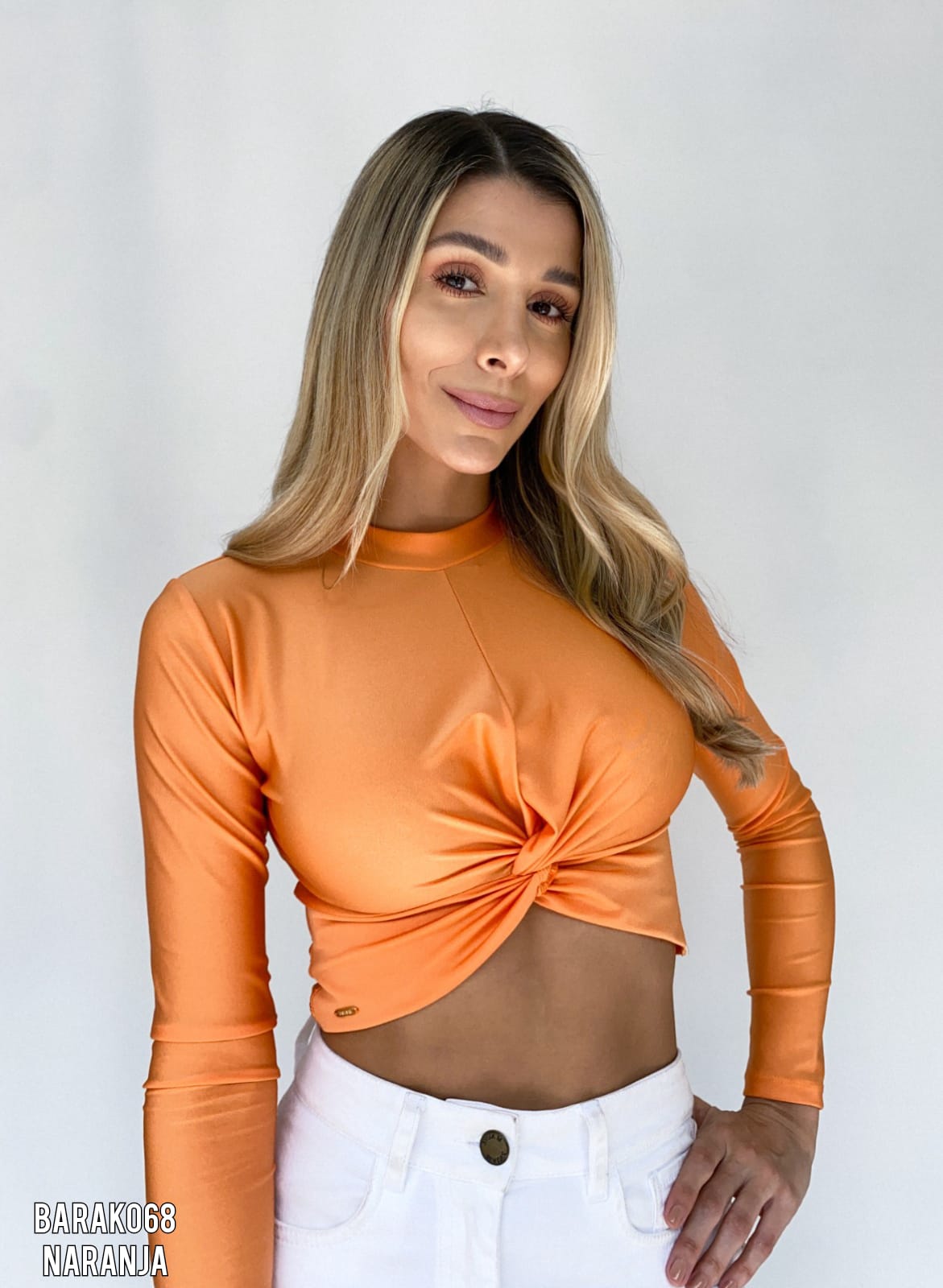 Blusa Manga Larga Cruzada