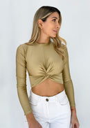 Blusa Manga Larga Cruzada