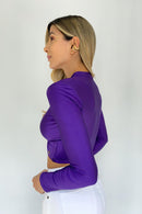 Blusa Manga Larga Cruzada