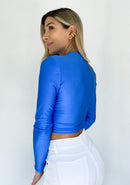 Blusa Manga Larga Cruzada