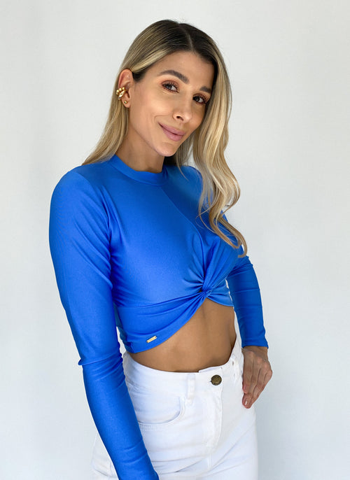 Blusa Manga Larga Cruzada