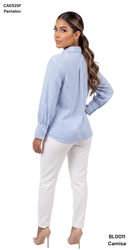 Camisa Oversize Con Punos Manga Globo