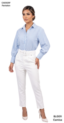 Camisa Oversize Con Punos Manga Globo