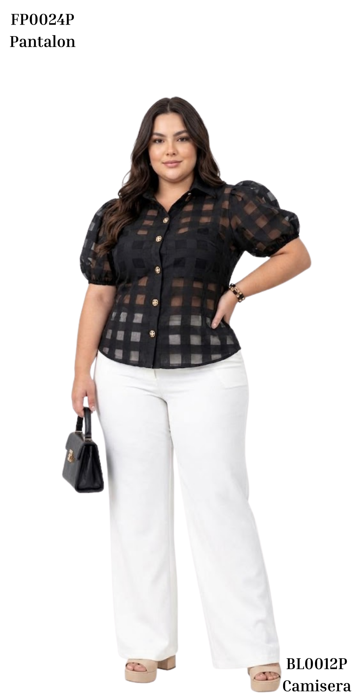 Camisera Manga Corta Tela Cuadros