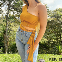 Blusa 1 manga amarrar