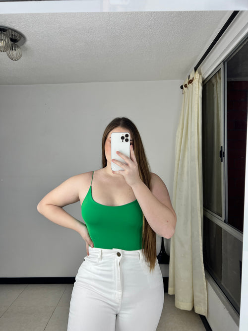 Blusa Corta Tiras Cordon Resorte