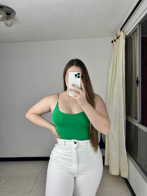 Blusa Corta Tiras Cordon Resorte